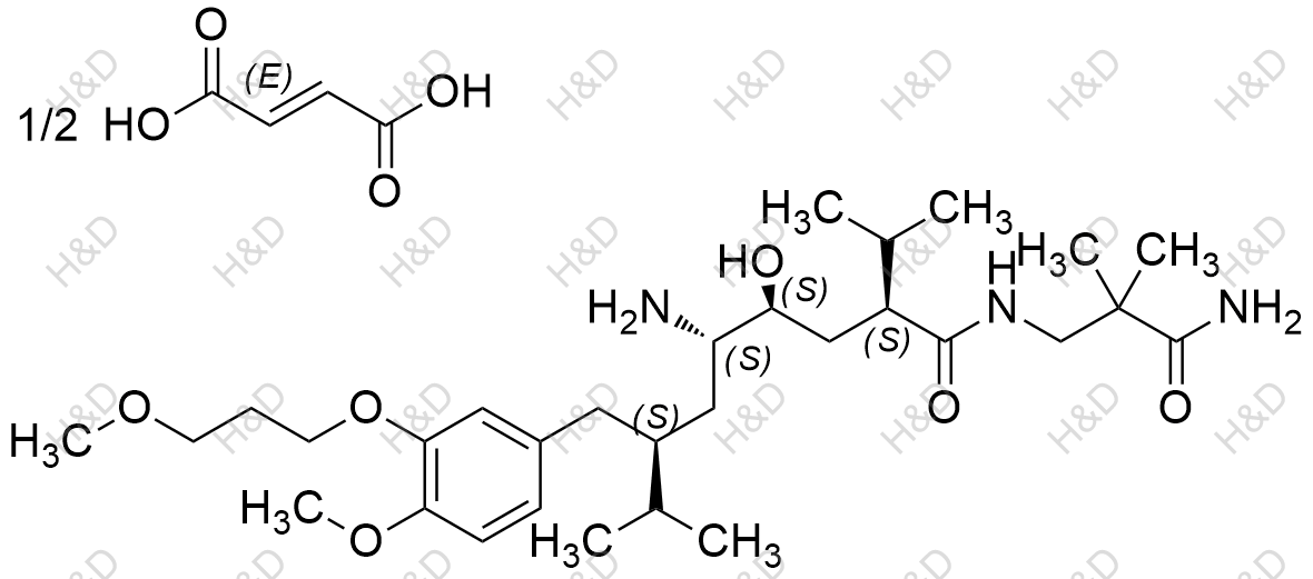 阿利克仑杂质6(半富马酸盐)