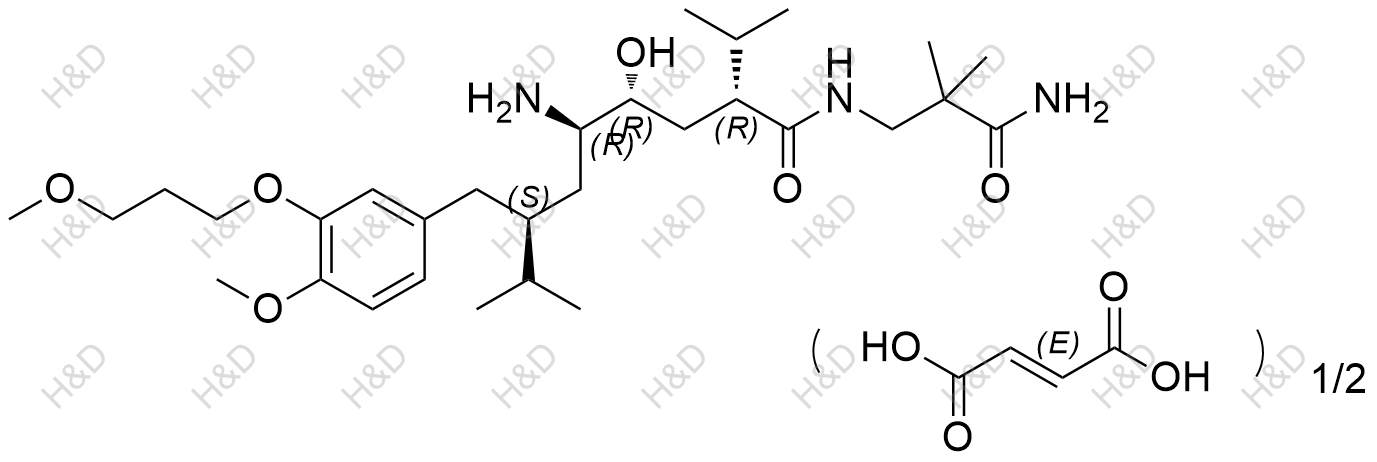 阿利克仑杂质11(半富马酸盐)