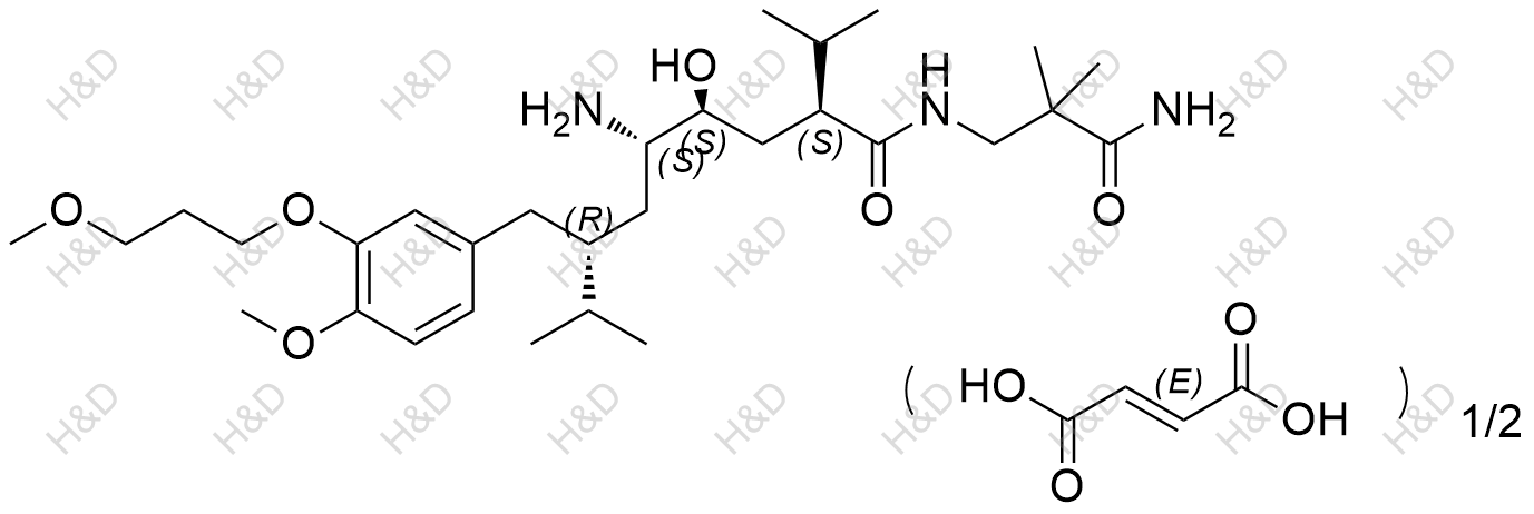 阿利克仑杂质12(半富马酸盐)