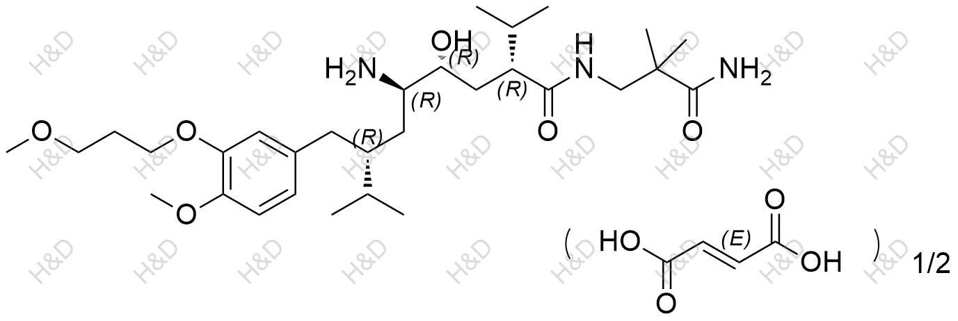 阿利克仑杂质13(半富马酸盐)