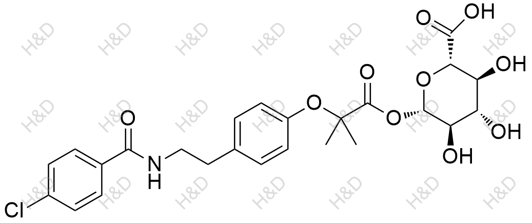 苯扎贝特单纤维酰基葡糖苷酸