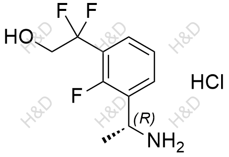 (R)-2-(3-(1-氨基乙基)-2-氟苯基)-2,2-二氟乙醇 盐酸盐