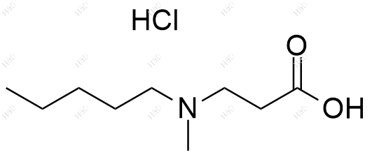 3-(N-甲基-正戊胺基)-丙酸盐酸盐