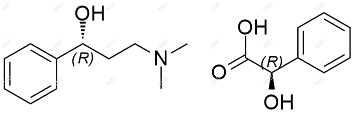 (R)-3-(二甲氨基)-1-苯基丙-1-醇 (R)-2-羟基-2-苯基乙酸盐