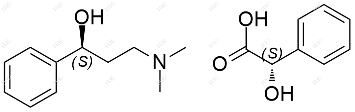 (S)-3-(二甲氨基)-1-苯基丙-1-醇 (S)-2-羟基-2-苯基乙酸盐