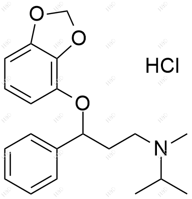 3-(苯并[ d ][1,3]二恶烷-4-氧基)-N-异丙基-N-甲基-3-苯基丙an-1-胺盐酸盐