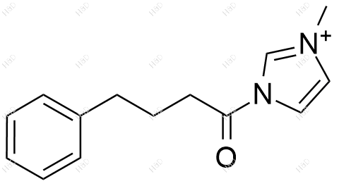 3-甲基-1-(4-苯基丁酰基)-1H-咪唑-3-鎓
