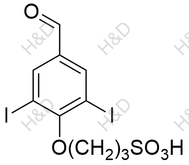 3-(4-甲酰基-2,6-二碘苯氧基)丙烷-1-磺酸