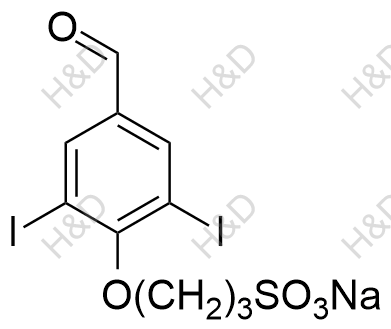 3-(4-甲酰基-2,6-二碘苯氧基)丙烷-1-磺酸(钠盐)