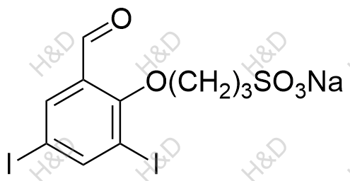 3-(2-甲酰基-4,6-二碘苯氧基)丙烷-1-磺酸(钠盐)