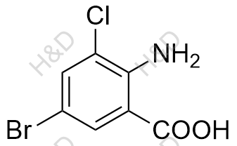 2-氨基-3-氯-5-溴苯甲酸