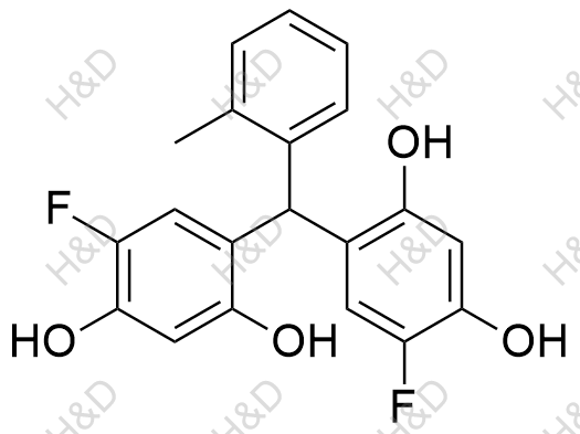 4,4'-[（2-甲基苯基）亚甲基]双（6-氟苯-1,3-二醇）