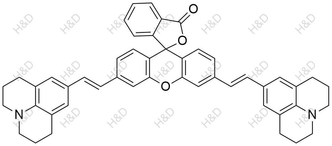 3',6'-bis((E)-2-(1,2,3,5,6,7-hexahydropyrido[3,2,1-ij]quinolin-9-yl)vinyl)-3H-spiro[isobenzofuran-1,9'-xanthen]-3-one