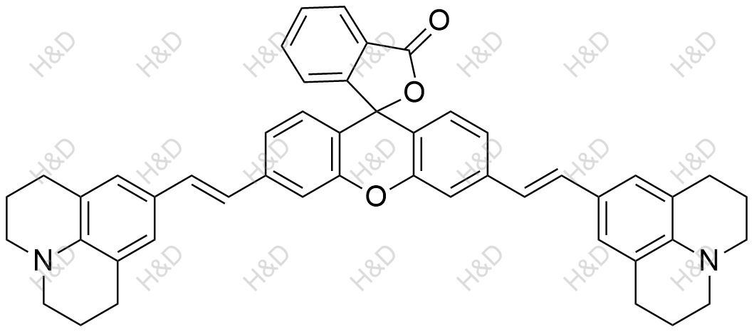 3'，6'-双（（E）-2-（1,2,3,5,6,7-六氢吡啶并[3,2,1-ij]喹啉-9-基）乙烯基）-3H-螺[异苯并呋喃-1,9'-氧杂蒽]-3-酮