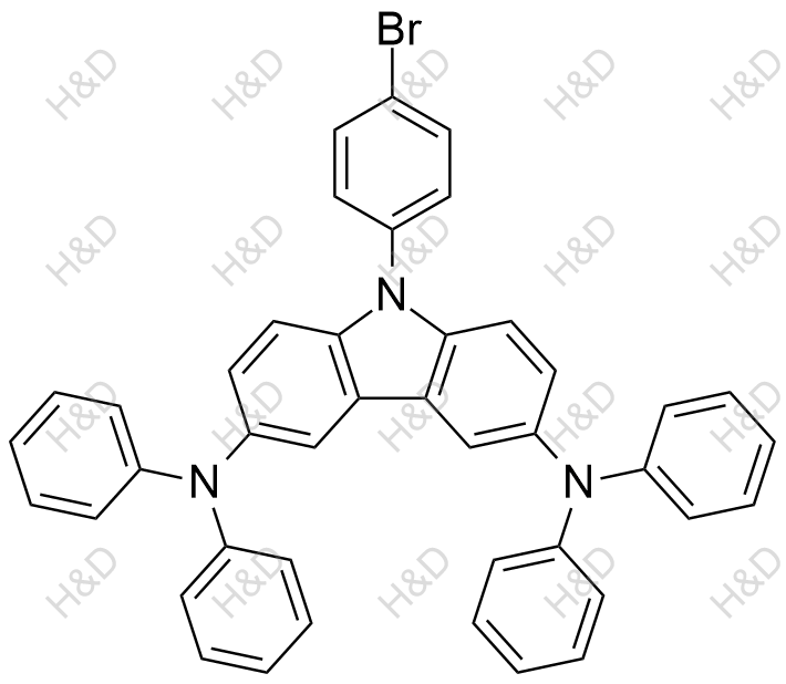 9-（4-溴苯基）-N3，N3，N6，N6-四苯基-9H-咔唑-3,6-二胺