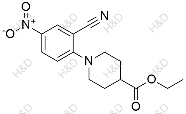 1-(2-氰基-4-硝基苯基)哌啶-4-羧酸乙酯