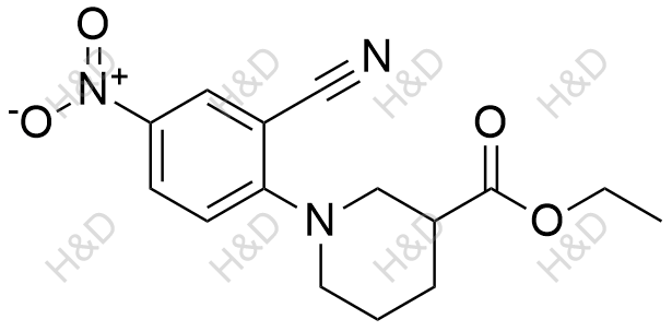 1-(2-氰基-4-硝基苯基)哌啶-3-羧酸乙酯