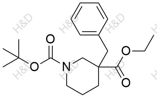 1-BOC-3-苄基哌啶-3-甲酸乙酯