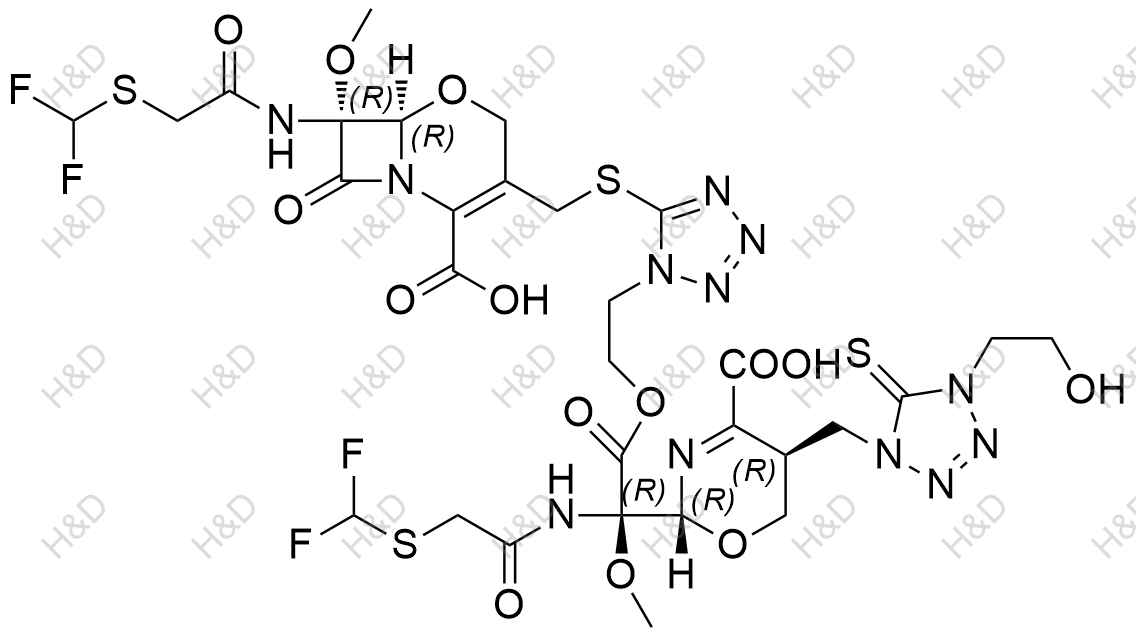 氟氧头孢酸杂质5R -二聚体