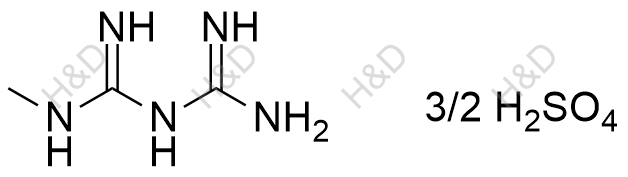 二甲双胍USP杂质B(3/2硫磺酸盐)