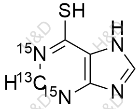 6-巯嘌呤-13C-15N2