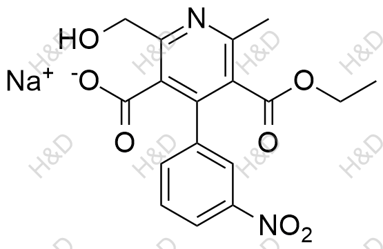 5-羧基-6-羟甲基脱氢尼群地平(钠盐)