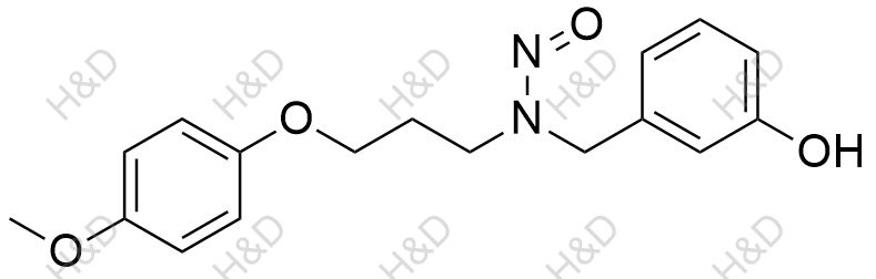 N-(3-羟苯基)-N-(3-(4-甲氧基苯氧基)丙基)亚硝胺