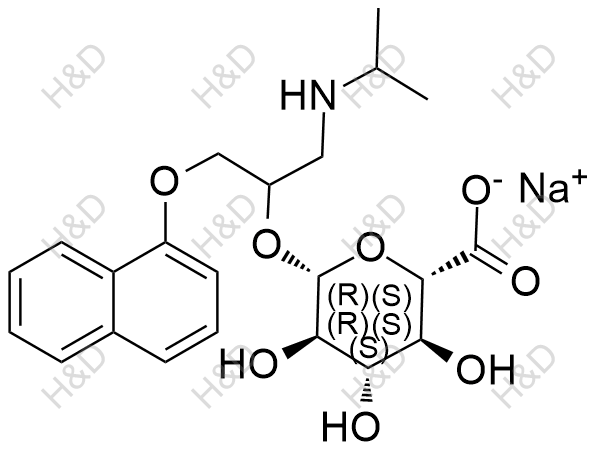 普萘洛尔葡萄糖苷酸钠盐(非对映异构体的混合物)
