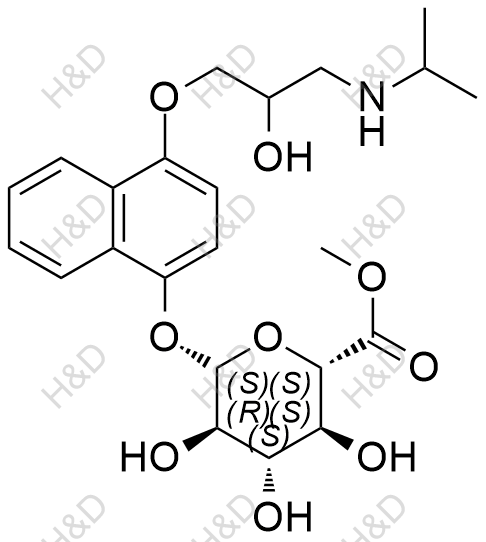 4-羟基普萘洛尔β-D-葡萄糖醛酸甲酯(非对映异构体混合物)