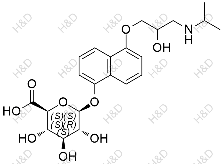 5-羟基普萘洛尔葡萄糖醛酸苷(非对映异构体的混合物)