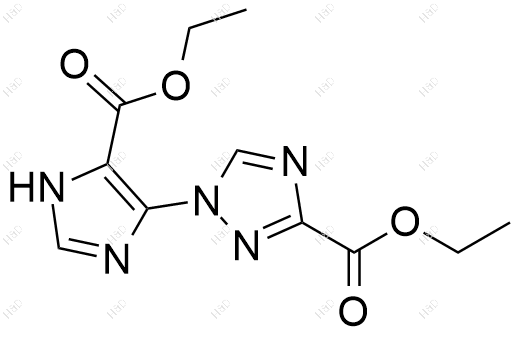 乙基 1-(5-(乙氧羰基)-1H-咪唑-4-基)-1H-1,2,4-三唑-3-甲酸酯